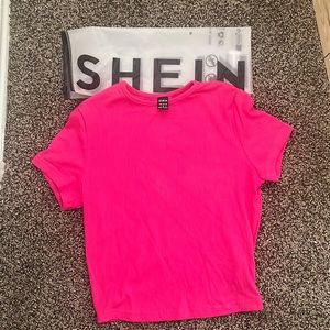 Hot Pink Shein Tank Top